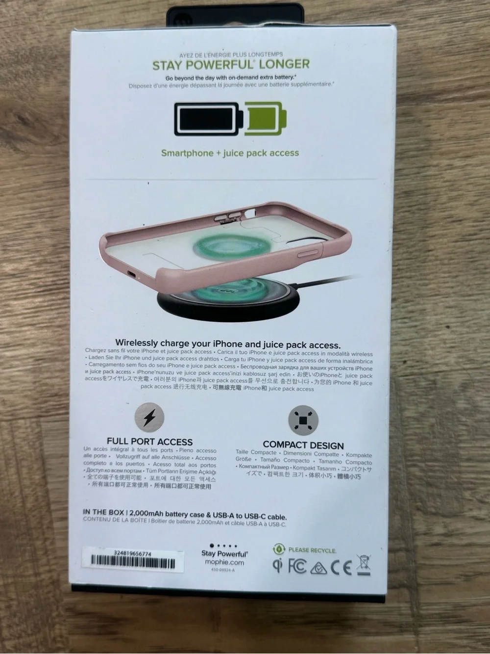 mophie Juice Pack Access Battery Case for iPhone 11 – Rose Pink